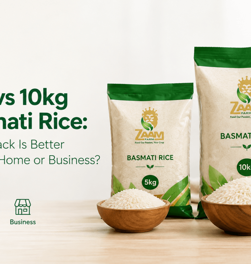 5kg vs 10kg basmati rice packs for home and business use